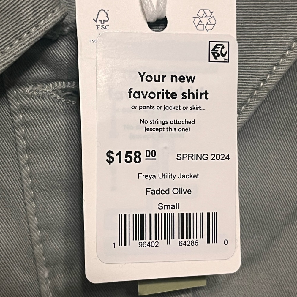 Marine Layer Freya Boxy Utility chore Jacket Sage Green Size Small S - Picture 12 of 12